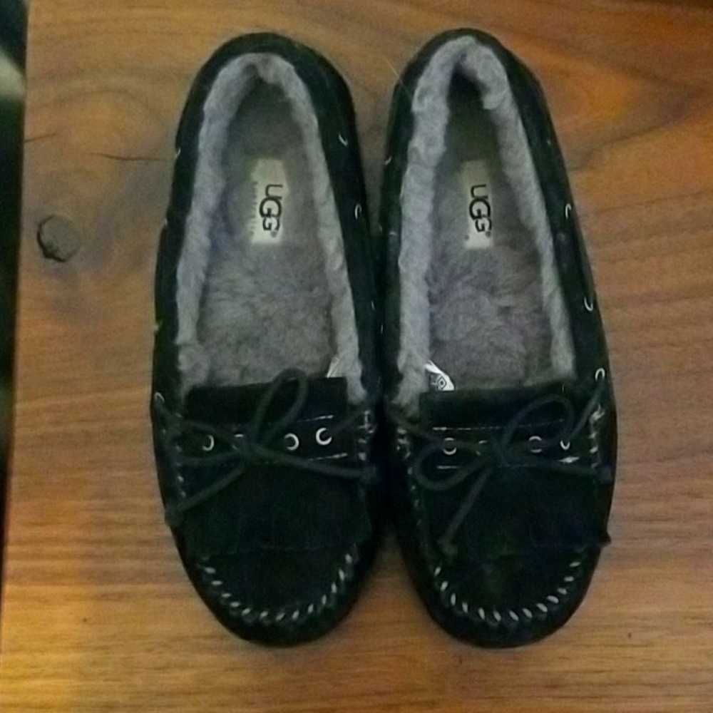 Black Ugg loafers